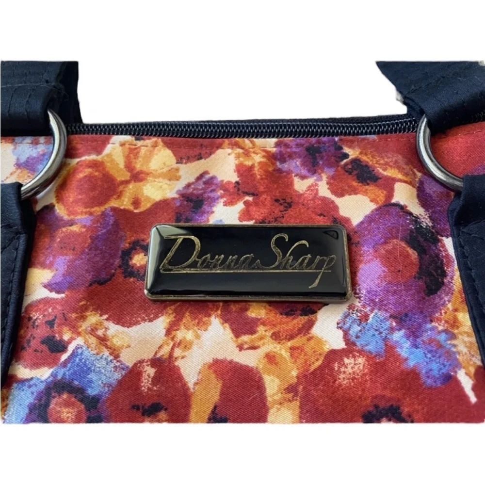 Donna Sharp "Poppy Field" Leah Tote, Handbag Purse Floral Casual Spring Summer - Picture 2 of 13